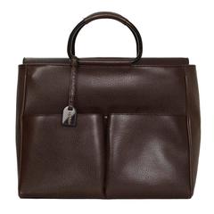 Gucci Brown Leather Tote Bag BHW