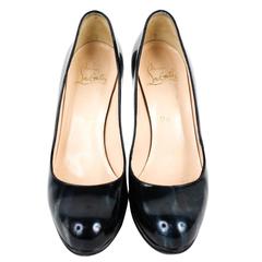 Christian Louboutin Metallic Print Patent Simple Pump