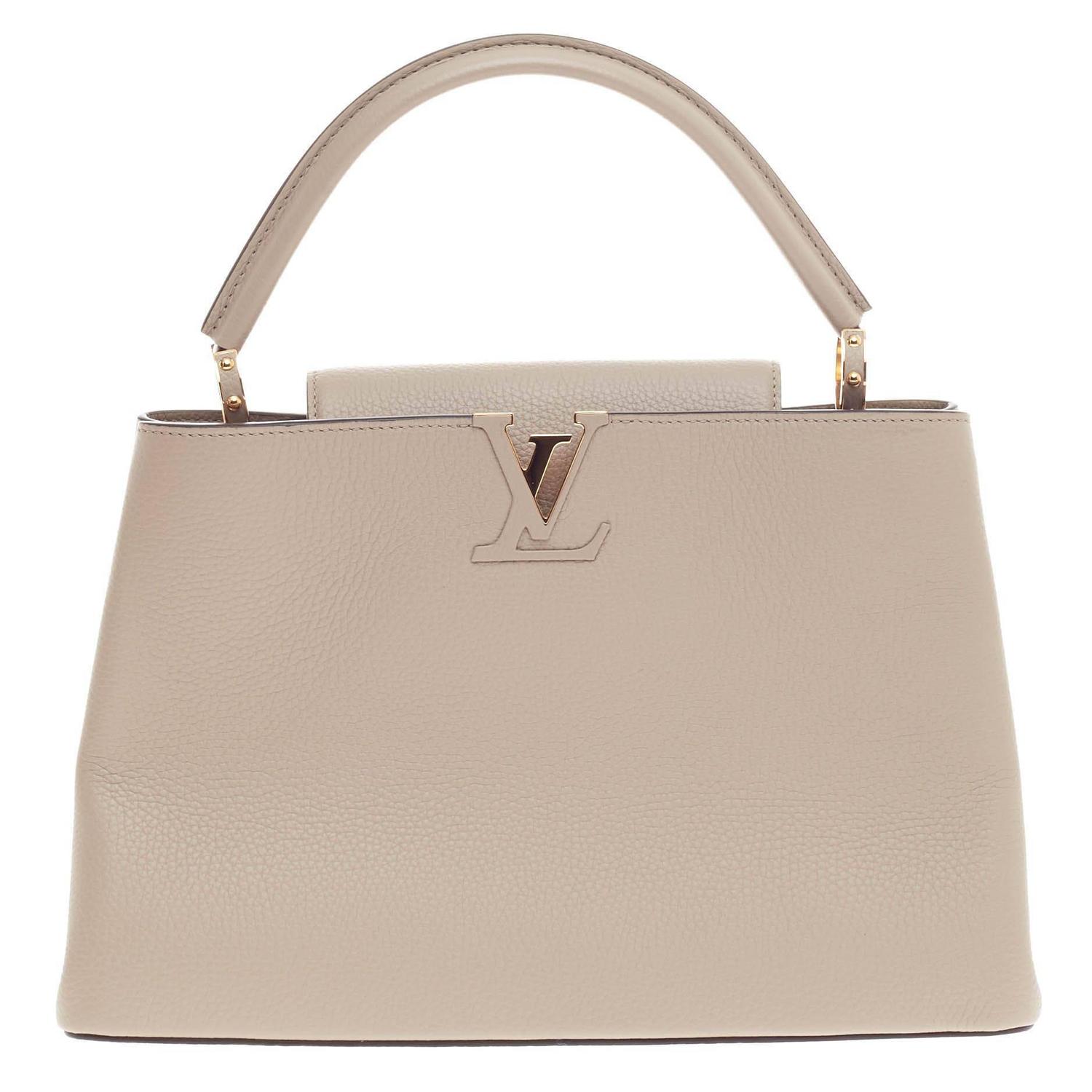 Louis Vuitton Capucines Leather MM at 1stdibs