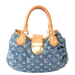 Louis Vuitton Mini-Monogramm-Tasche aus gefaltetem Denim