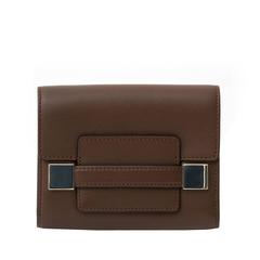 Brown Delvaux Madame Wallet 