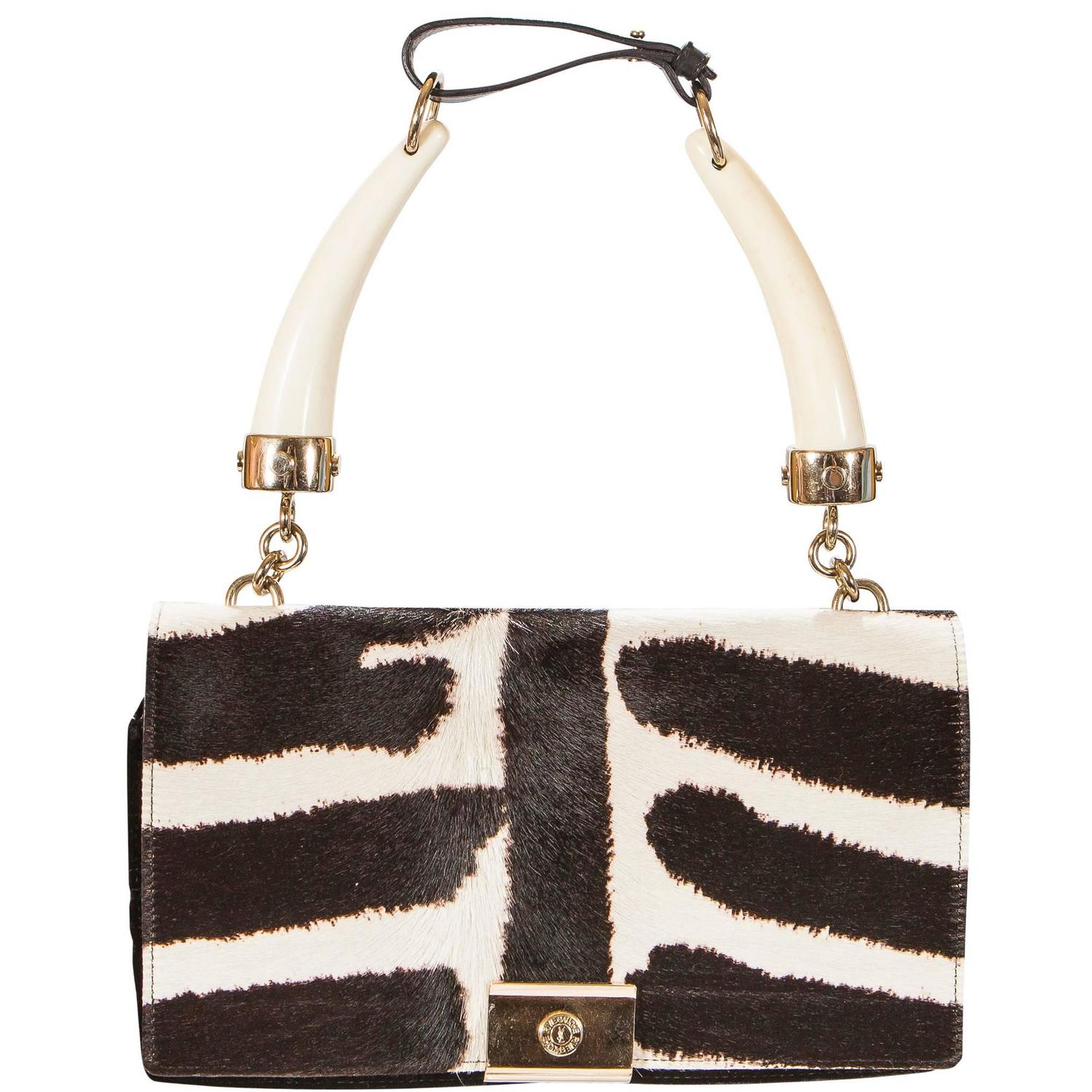 Tom Ford for Yves Saint Laurent S/S 2004 Zebra print Pony fur and ...  