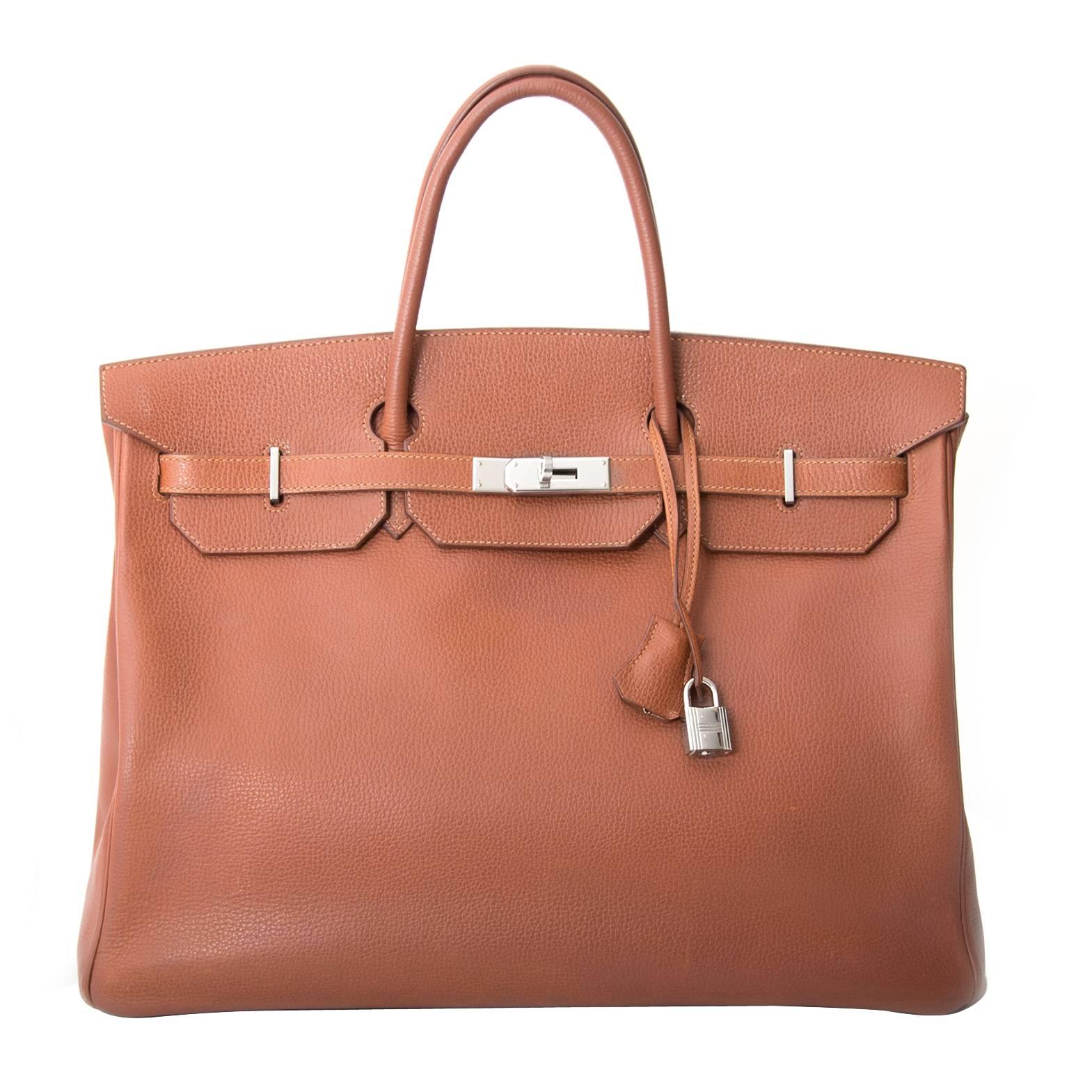 Hermes Birkin Marron Veau Fjord 40