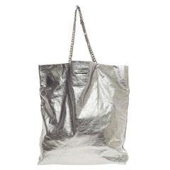 Lanvin Paper Bag Tote Metallic Lambskin Large