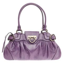 Salvatore Ferragamo Marisa Satchel Lizard Small