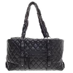Chanel Ligne Lady Braid Tote Quilted Leather XL