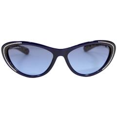 Chanel Cat-Eye Navy Blue sunglasses