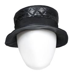 Chanel Leather Quilted Hat 