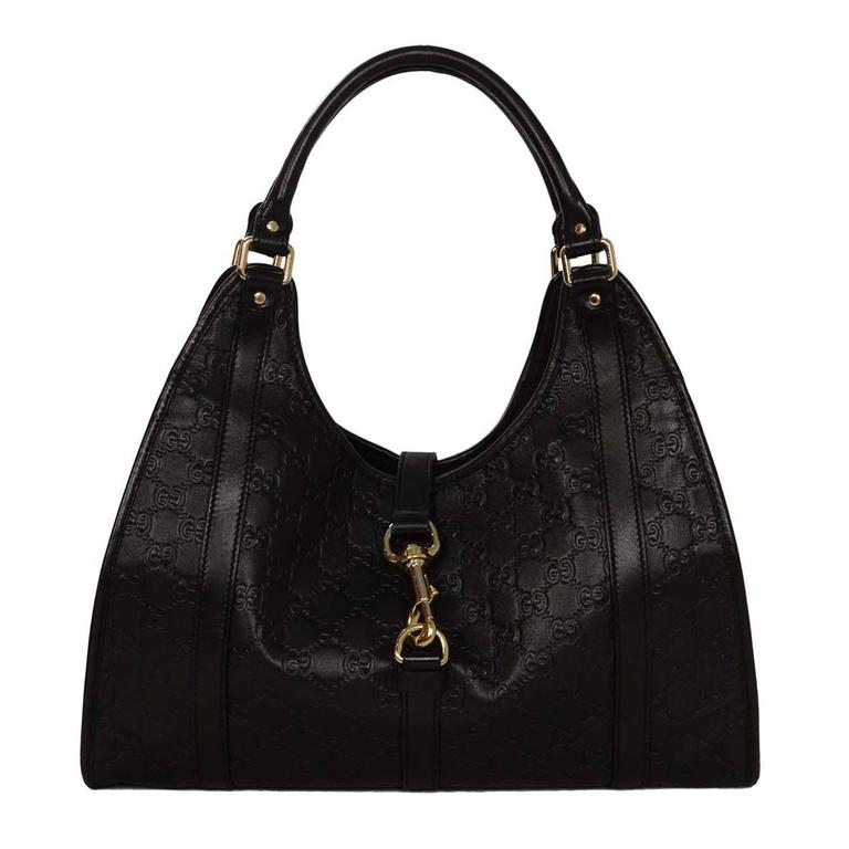 Gucci Black Guccissima Leather Joy Medium Shoulder Bag at 1stDibs