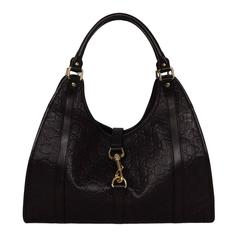 Gucci Black Guccissima Leather Joy Medium Shoulder Bag 