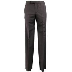 ALEXANDER MCQUEEN Size 34 Black Wool / Mohair Dress Pants Brand New