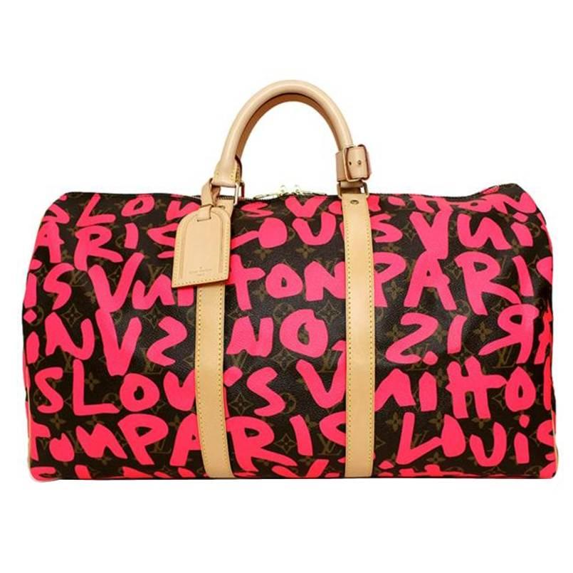 Louis Vuitton Monogram Graffiti Keepall 50