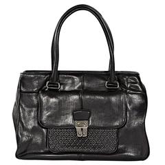 Black Tod's Leather Tote Bag