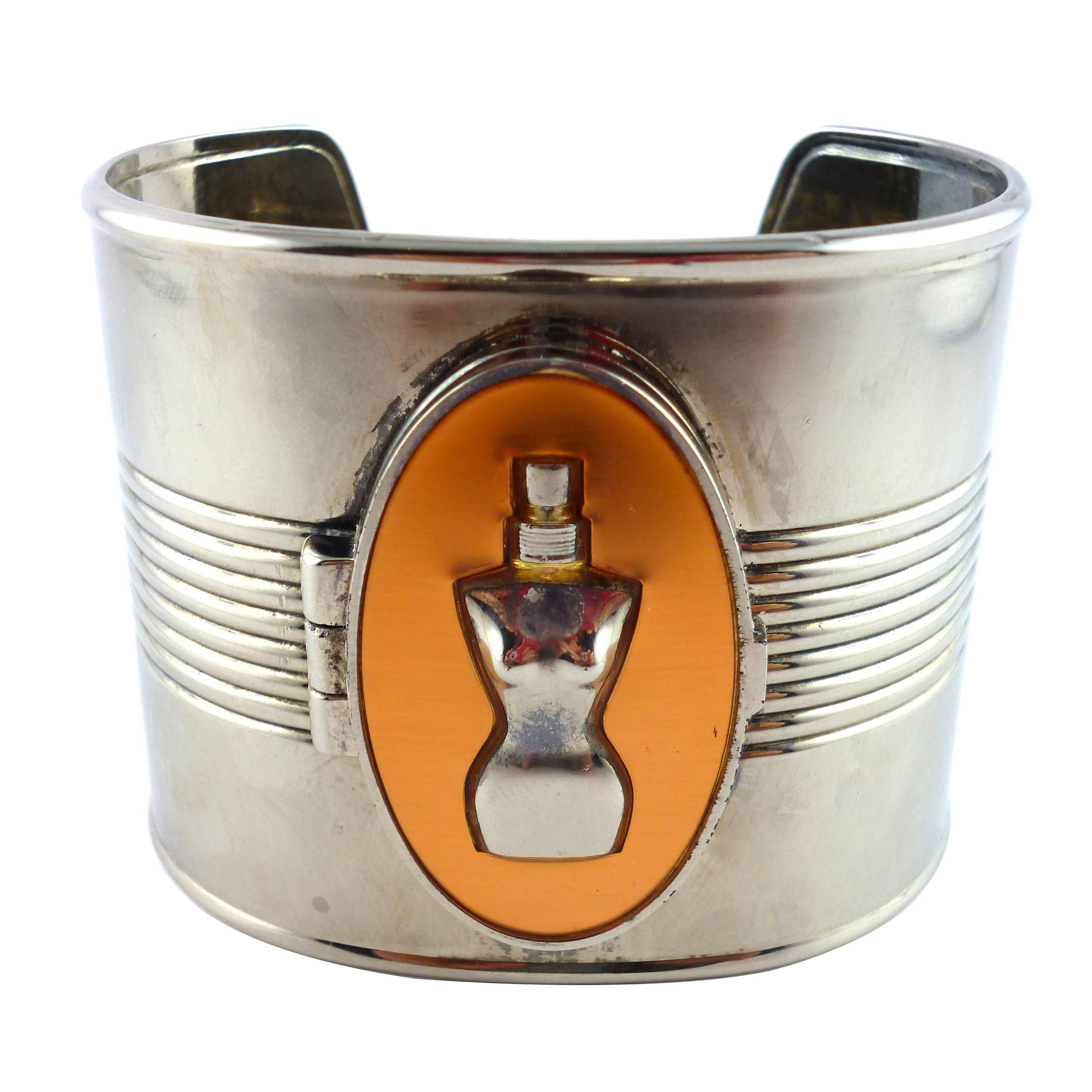 Jean Paul Gaultier 1990s Iconic Tin Can Cuff Bracelet
