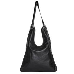 Hermès Black Massai Leather Shoulder Bag