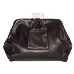 Chanel Black Leather Small Clutch Bag 11