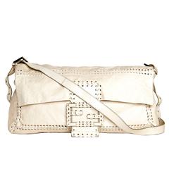 Fendi Ivory Leather Medium Bag