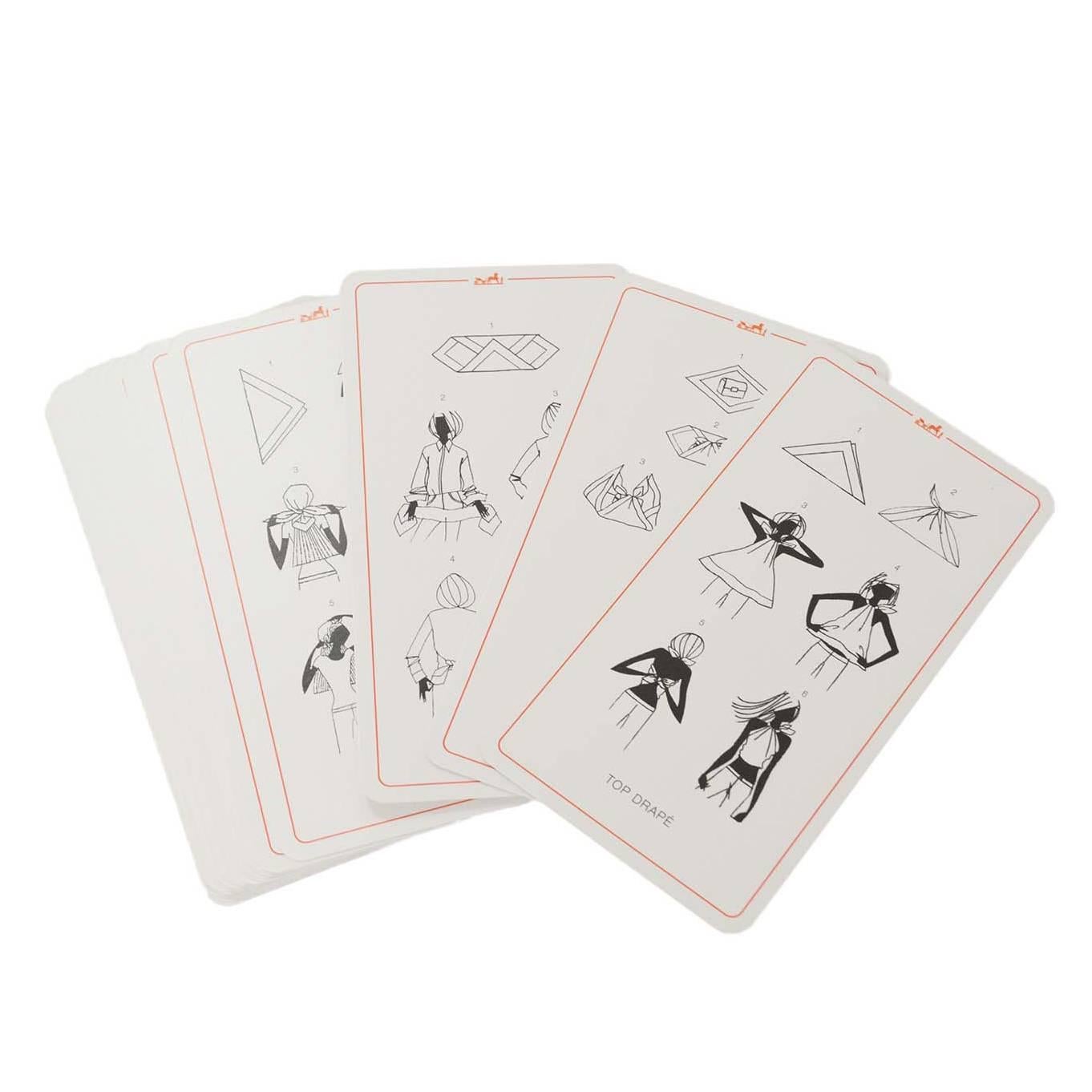 Hermes Scarf Knotting Cards