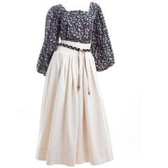 Yves Saint Laurent Gypsy Skirt and Blouse