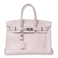 Birkin 35 Pink Dragée Swift