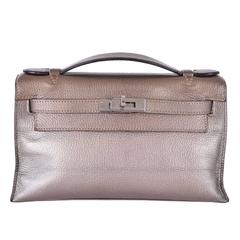 Hermes Kelly Pochette Clutch Bronze Special Edition JaneFinds