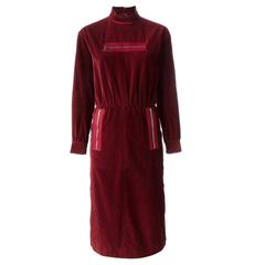 Courreges Corduroy Zip Pocket Dress 8