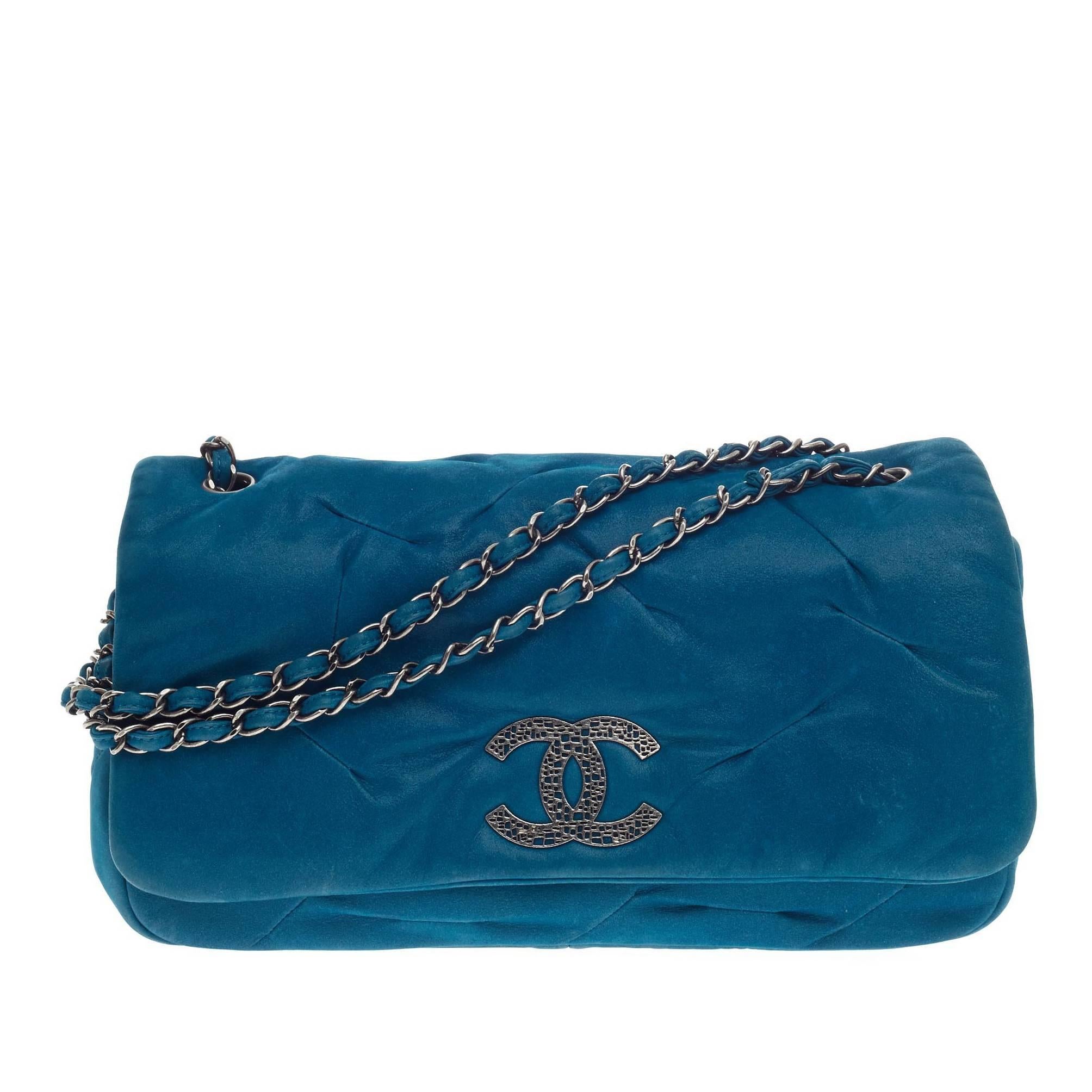 Chanel Glint Flap Bag Iridescent Calfskin East West