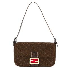 Retro Fendi Beaded Baguette Bag