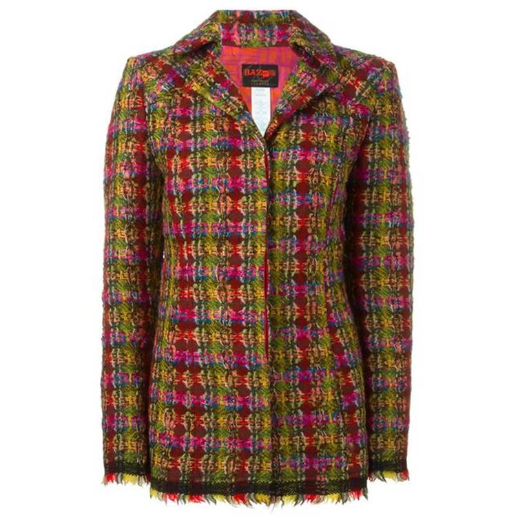 Multicolored Tweed Christian Lacroix 'Bazaar' Blazer For Sale at 1stdibs