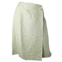 Chanel Linen Wrap Skirt 