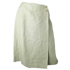 Chanel Linen Wrap Skirt - sale 10