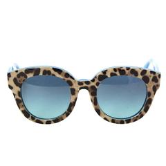 Dolce & Gabbana Leopard Print Cat Eye Sunglasses
