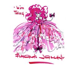 Mouse Couture Sketch by Fernando Sanchez