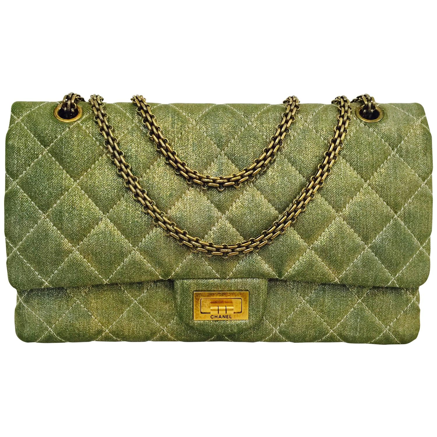 chanel 2.55 green
