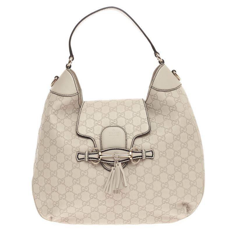 Gucci Emily Hobo Guccissima Leather Medium