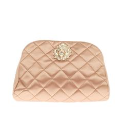 Chanel Leo Lion Clutch Quilted Satin Small
