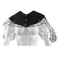 Yves Saint Laurent Black and Clear PVC Cape. Fall  2010 Runway Look #14 