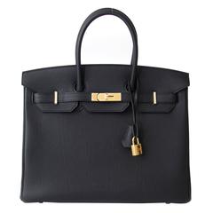 Brand New Hermes Birkin Black Togo 35 GHW 