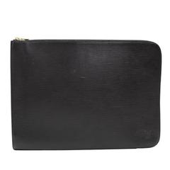 Vintage Louis Vuitton Poche Portfolio Black Epi Leather Document Clutch Bag