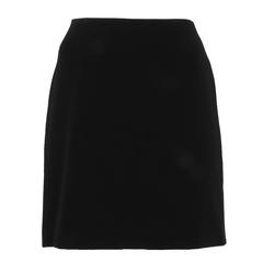 Dolce and Gabbana Black Mini Skirt with Leopard Print Lining Size UK 10