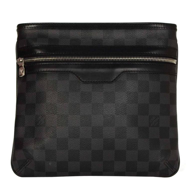 Louis Vuitton Damier Graphite &#39;Thomas&#39; Messenger Bag SHW For Sale at 1stdibs