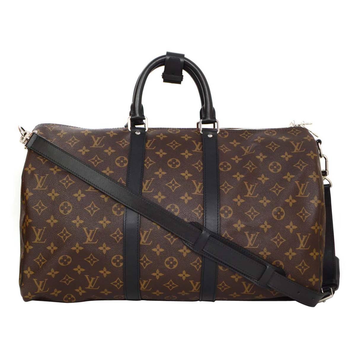 Louis Vuitton Monogram Keepall Bandouliere 45 Luggage SHW