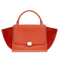 celine tie saddlebag in leather  