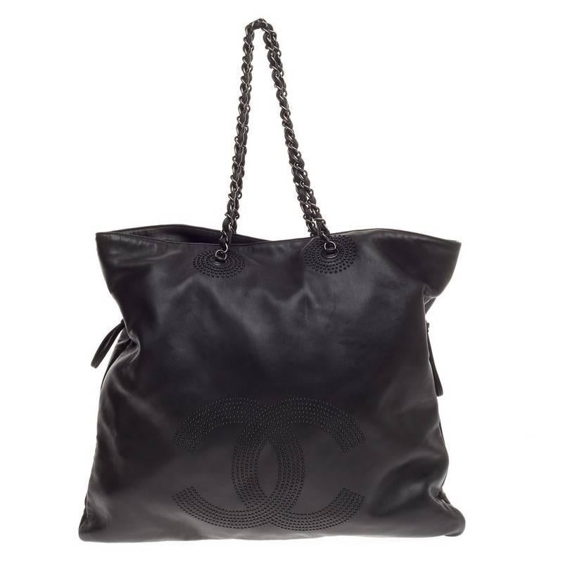 Chanel Bon Bon Tote Studded Lambskin