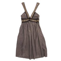 Lanvin Grey Silk Tank Dress 3
