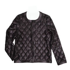 Chanel Black Matte Sequin Quilted Jacket