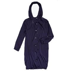Lanvin Midnight Blue Silk hooded Parka 8
