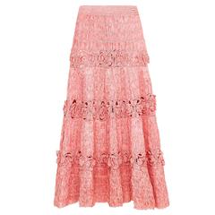 1950s Pink Raffia Skirt 2