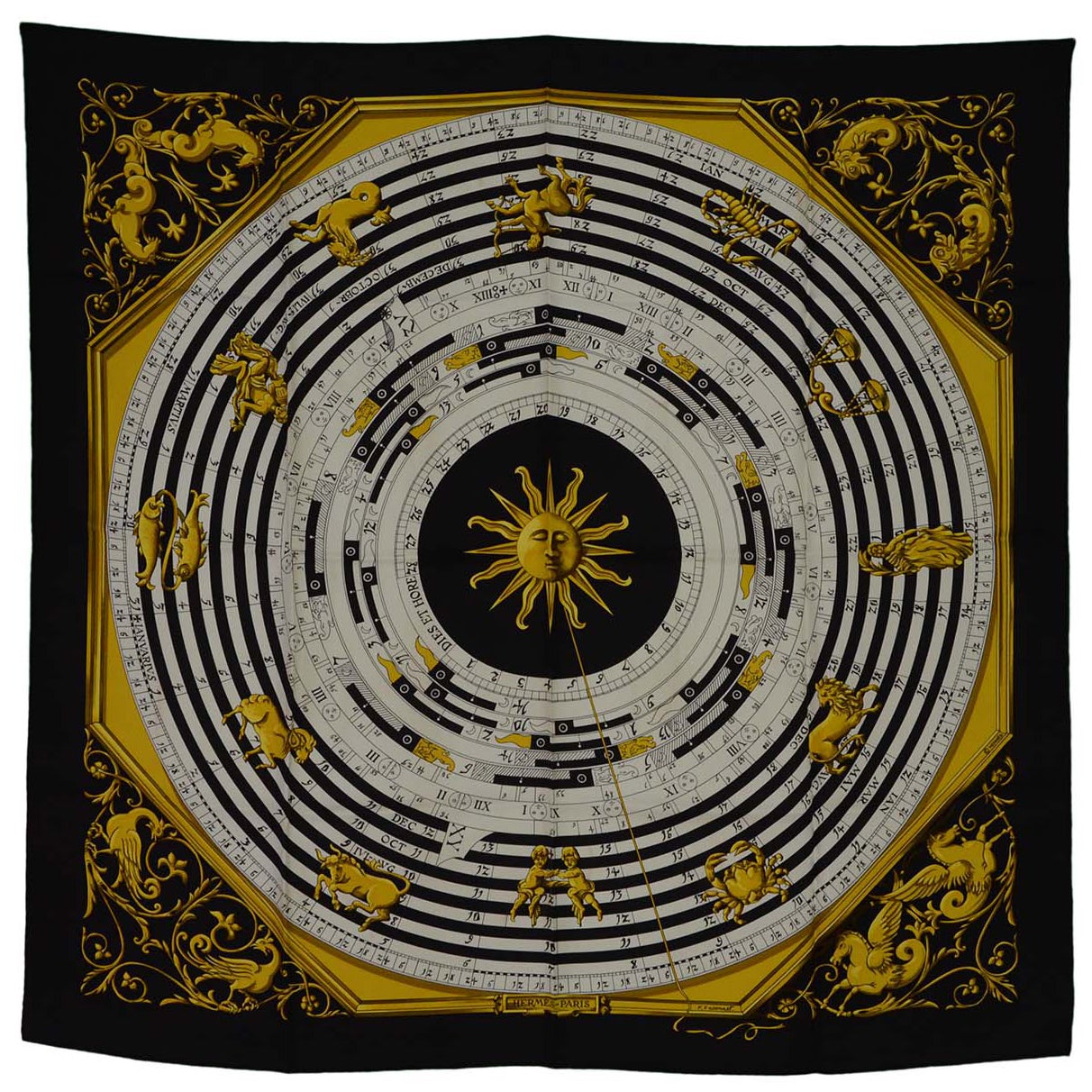 hermes zodiac scarf