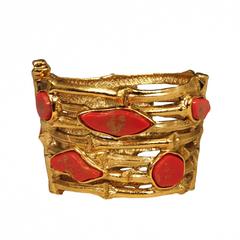 Yves Saint Laurent Rive Gauche Bamboo Bangle 